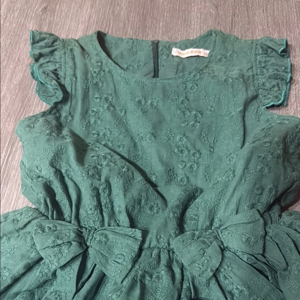Chic Kids Dress in Forest Green